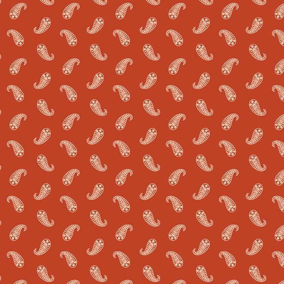 Bandana Bliss Paisley Red from Marcus Fabrics
