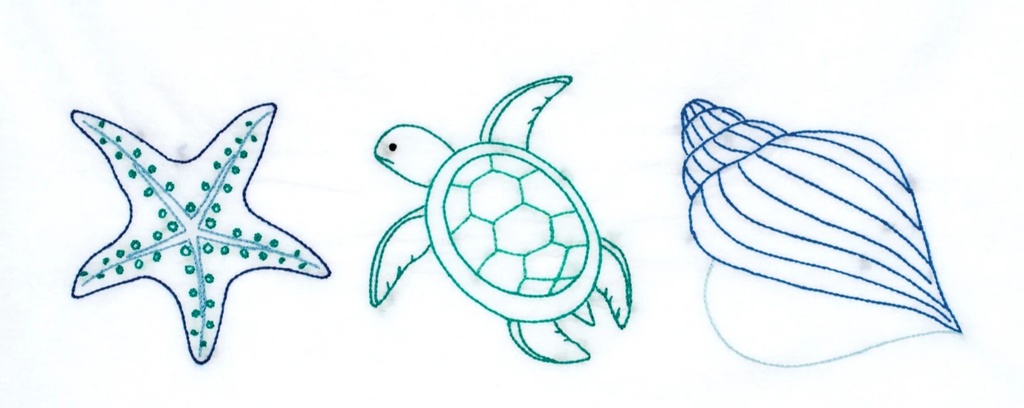 Beach Perle Edge Pillowcases Pattern from Jack Dempsey Needle Art