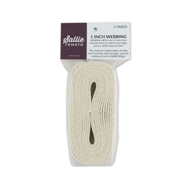 One Inch Beige Webbing from Sallie Tomato