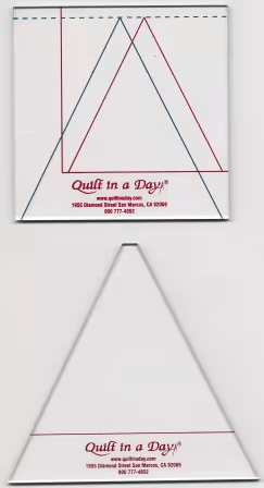 Triangle in a Square Ruler 2 Rulers from Quilt in a Day