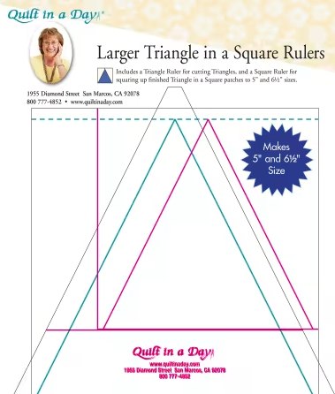 Larger Triangle in a Square Ruler from Quilt in a Day
