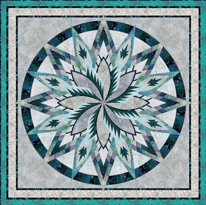 Silver Shores Batiks Quilt Kit from Riley Blake Designs