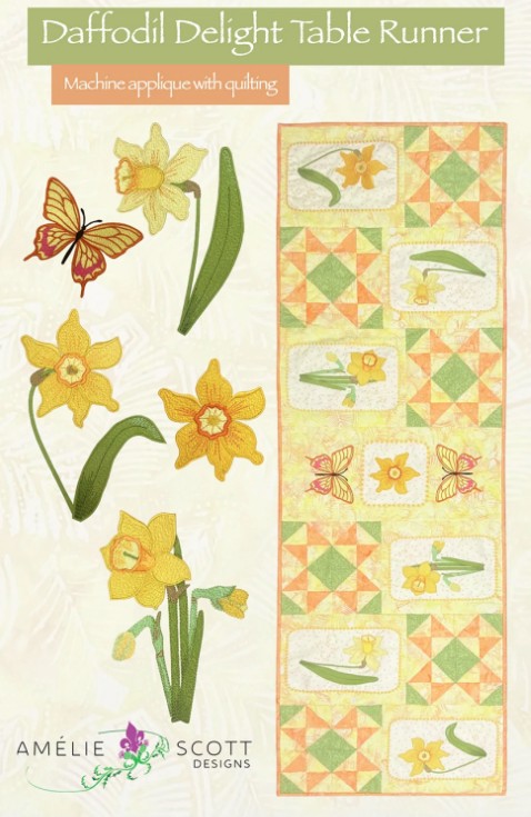 Daffodil Delight Table Runner Pattern by Christine Connor