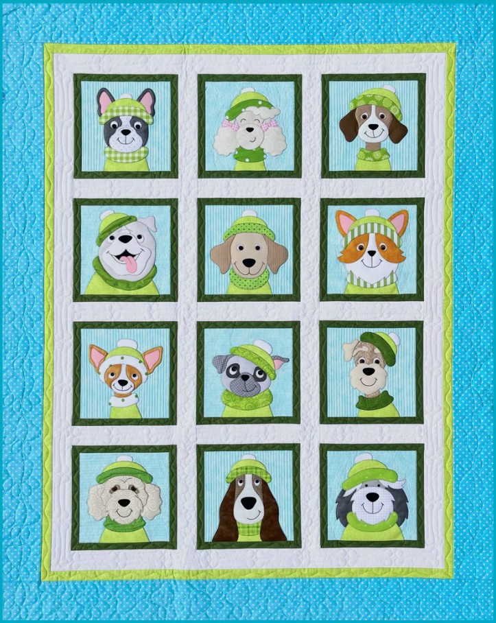 Dogs Quilt Pattern from Amy Bradley Designs