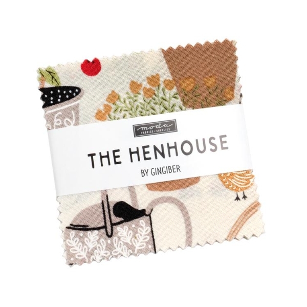 The Henhouse Mini Charm Pack by Gingiber for Moda Fabrics
