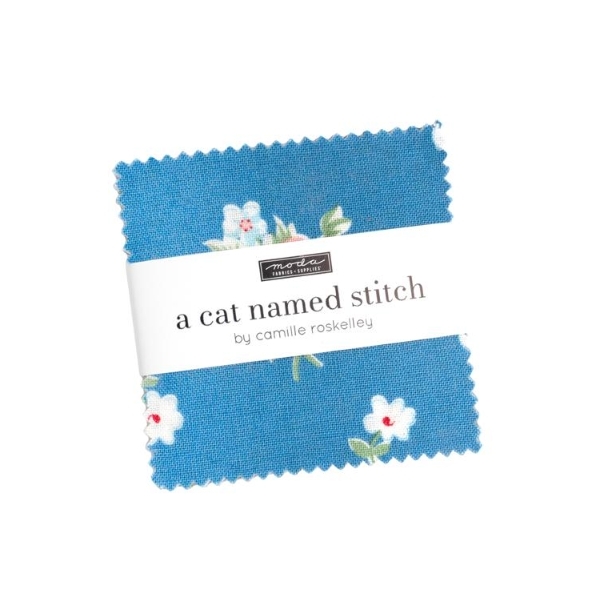 A Cat Named Stitch Mini Charm Pack by Camille Roskelley for Moda Fabrics