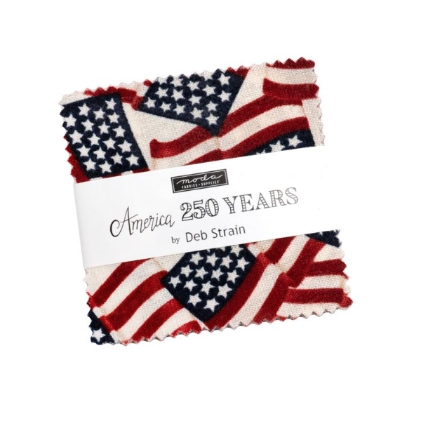America 250 Years Mini Charm Pack by Deb Strain for Moda Fabrics