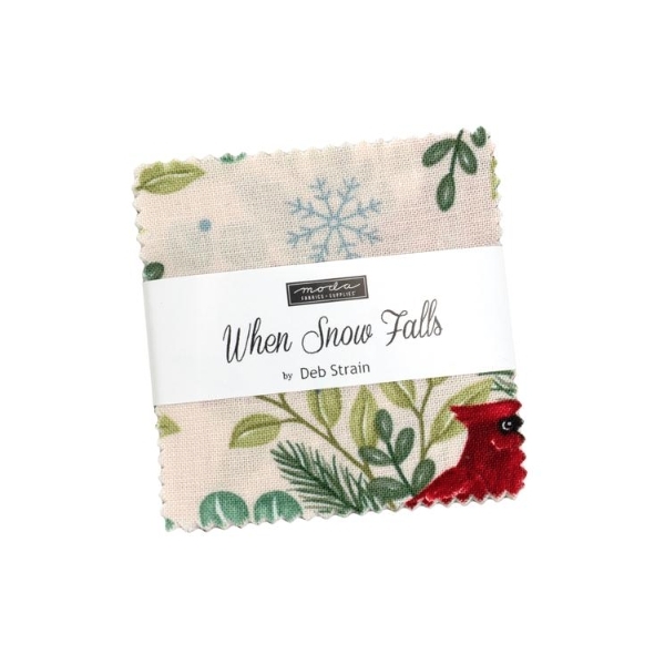 When Snow Falls Mini Charm Pack by Deb Strain for Moda Fabrics