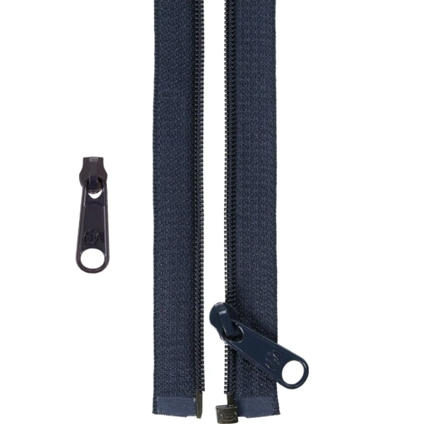 Separating Zipper and Extra Slide in Navy from ByAnnie