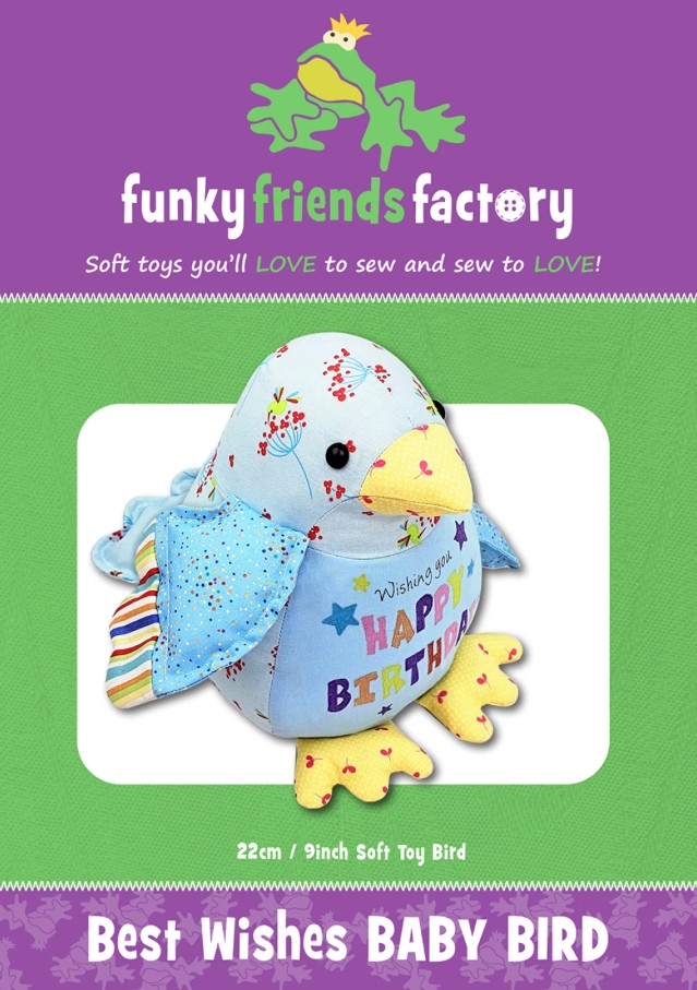 Best Wishes Baby Bird Stuffed Animal Pattern from Funky Friends
