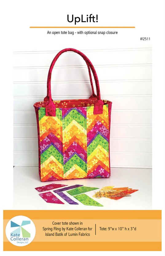 Uplift Tote Bag Pattern from Kate Colleran Designs