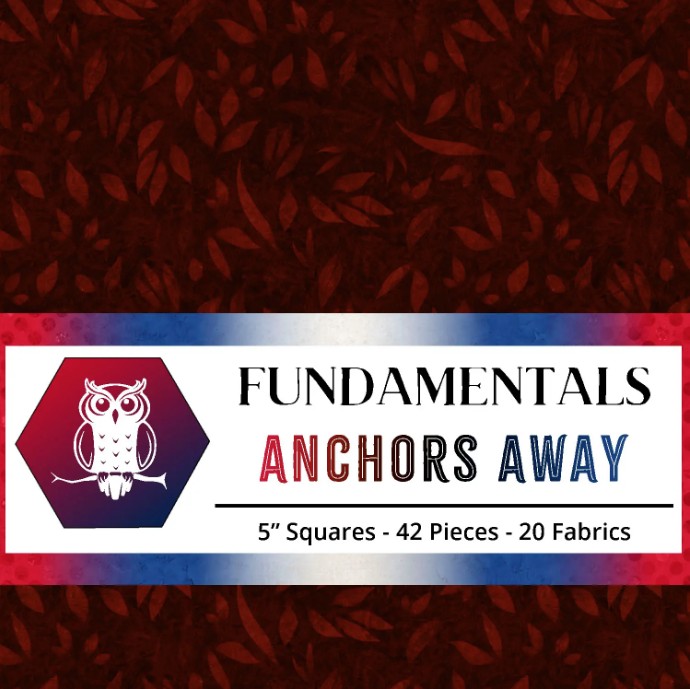 Fundamentals Anchors Away Stamp from White Owl Textiles