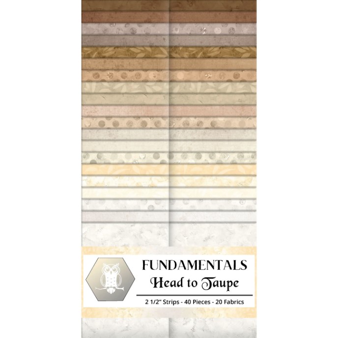 Fundamentals Head to Taupe Strip Pack from White Owl Textiles