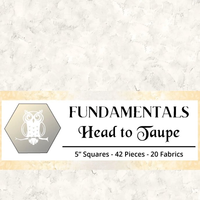 Fundamentals Head to Taupe Stamp from White Owl Textiles