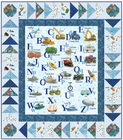 Things that Go from A to Z Quilt Kit