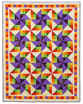 In Motion Lap Quilt by Kate Colleran for Island Batik