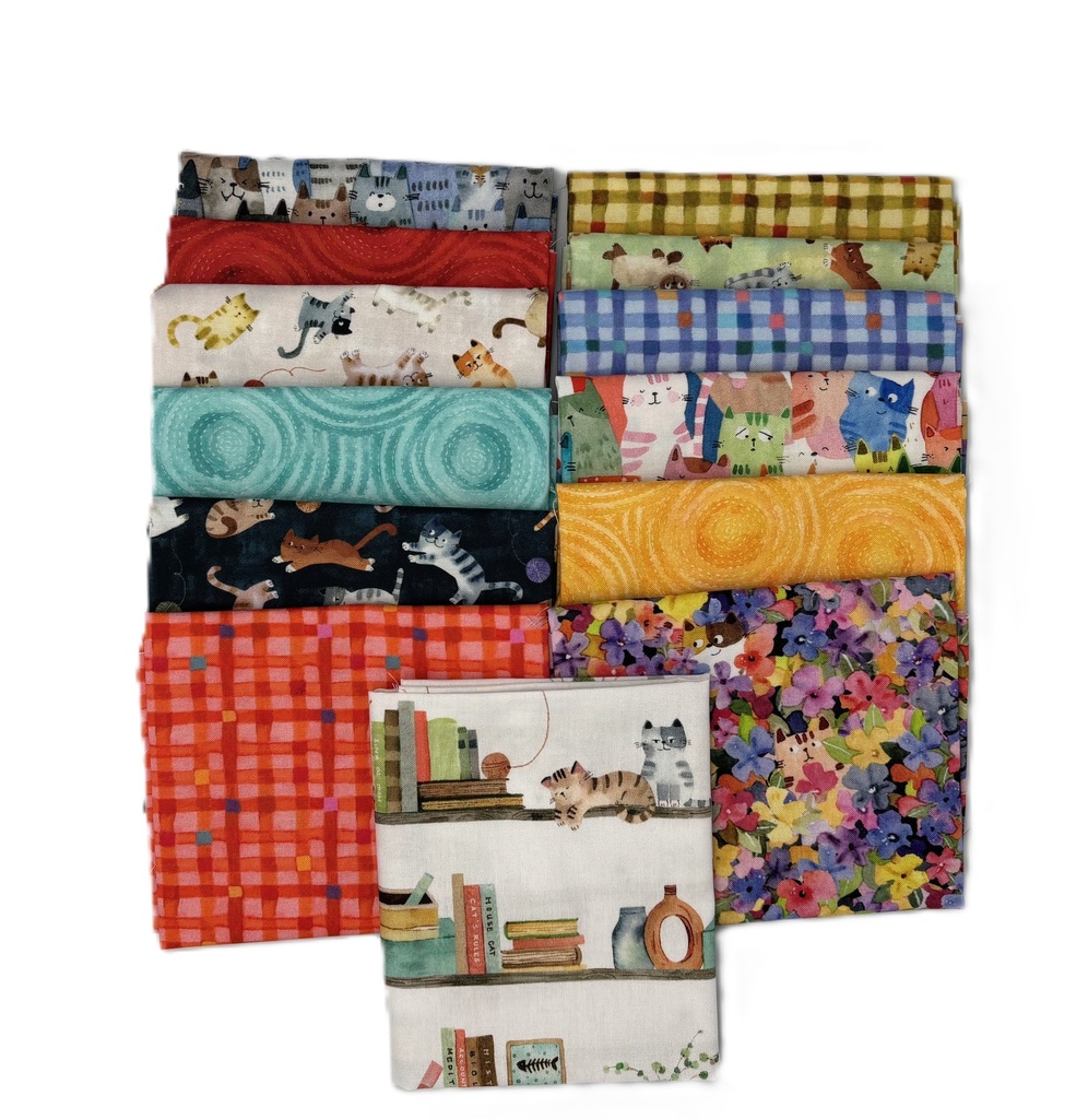 Cats Around Town Fat Quarter Bundle from Windham