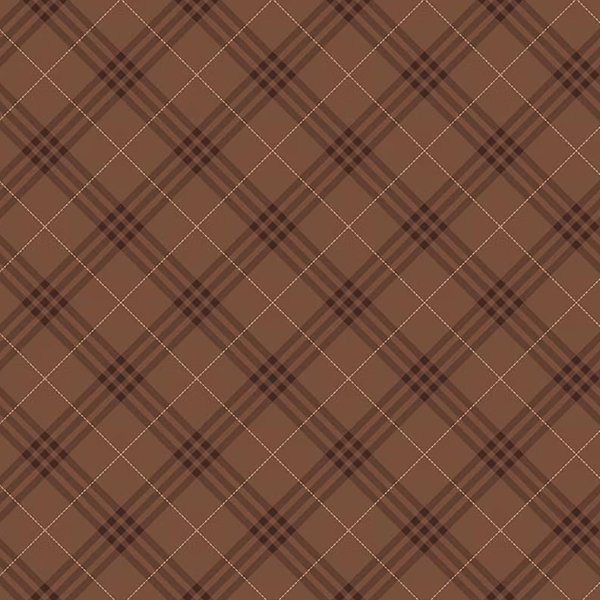 Coffee Time Plaid Brown from Riley Blake Designs
