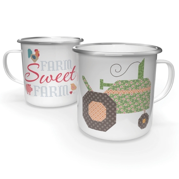 Farmer's Daughter Enamel Tin Mug by Lori Holt