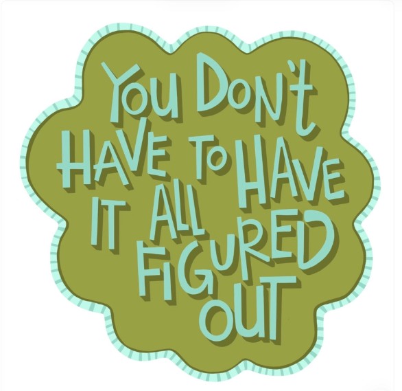 Figured Out Vinyl Sticker from Kati Cupcake