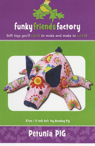 Petunia Pig Soft Toy Pattern from Funky Friends Factory