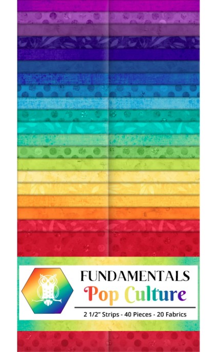 Fundamentals Pop Culture Strip Pack from White Owl Textiles