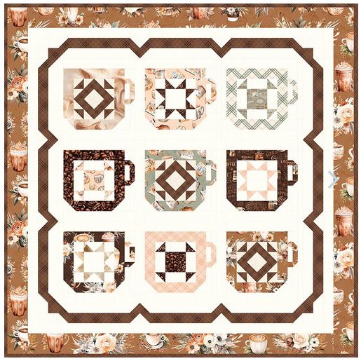 Mug Collection Quilt by Sandy Gervais from Riley Blake