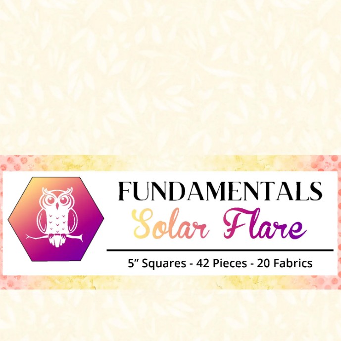 Fundamentals Solar Flare Stamp from White Owl Textiles