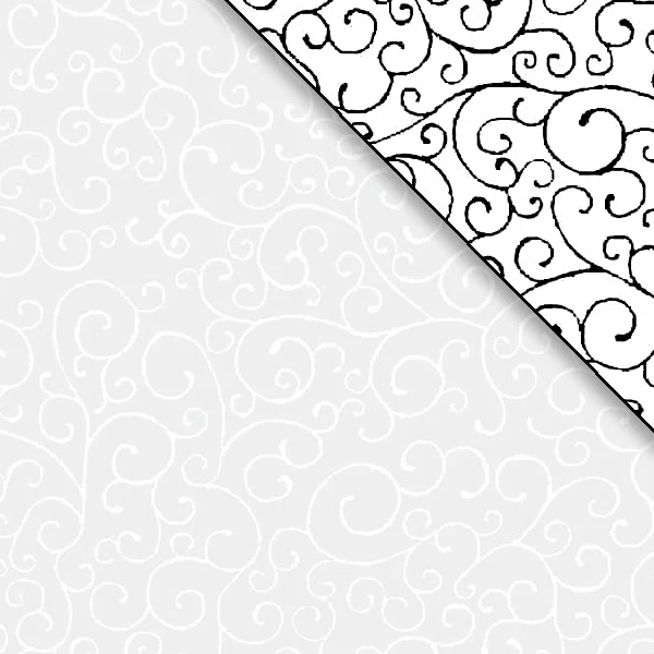 Ramblings 8 Scroll White on White from P&B Textiles