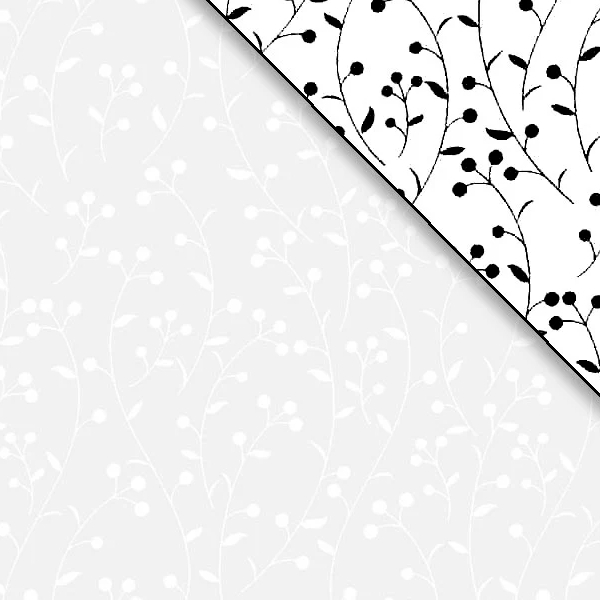 Ramblings 8 Berries White on White from P&B Textiles