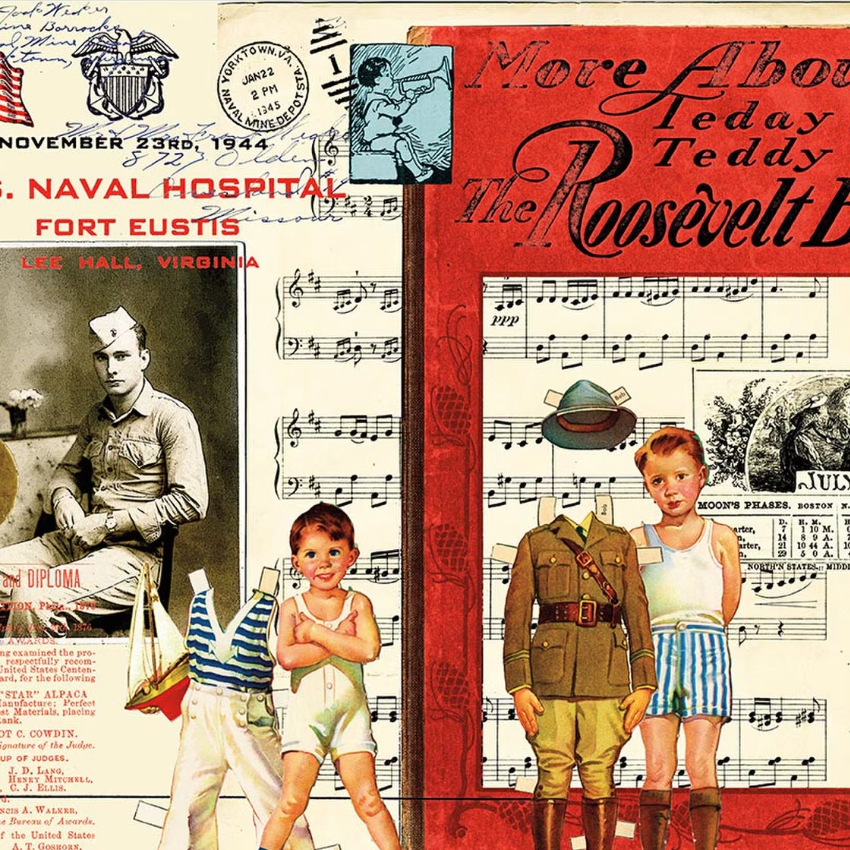 Sew America Collage Multi from Riley Blake