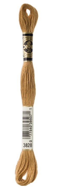 DMC Embroidery Floss Color 3828 Hazelnut Brown