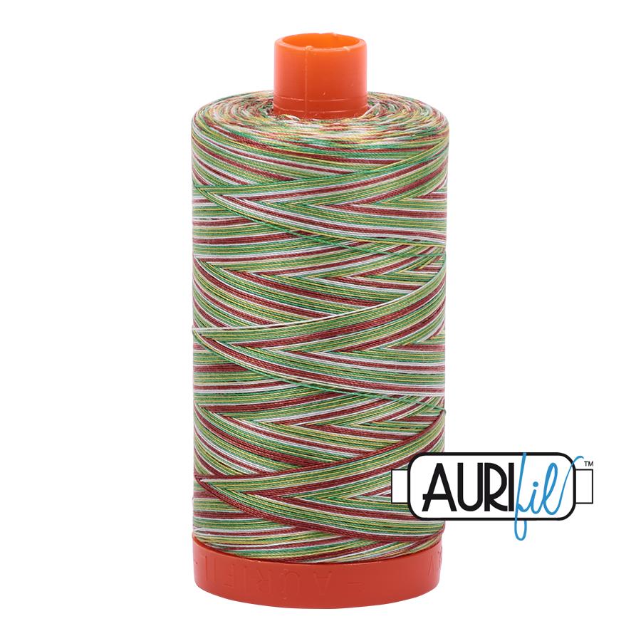 Aurifil 50 Wt. Thread - Leaves Variegated 4650