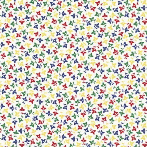 Aunt Grace Goes Bold Triple Leaves Multi from Marcus Fabrics