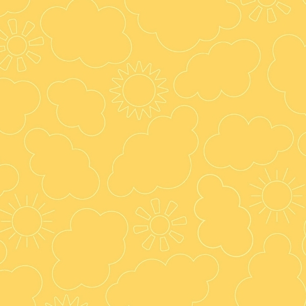 Sippin' On Sunshine Sunny Skies Yellow by Kimberbell for Maywood Studio