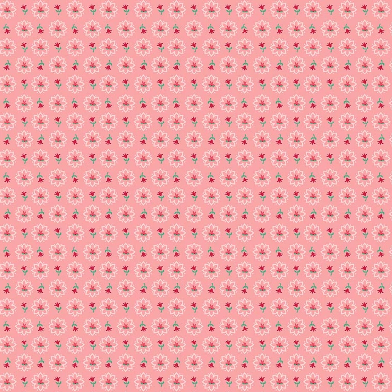 Berry & Sage Heritage Coral by Lori Holt for Riley Blake