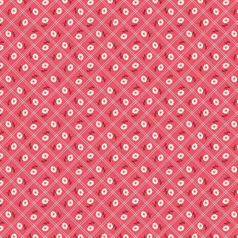 Berry & Sage Calico Tea Rose by Lori Holt for Riley Blake