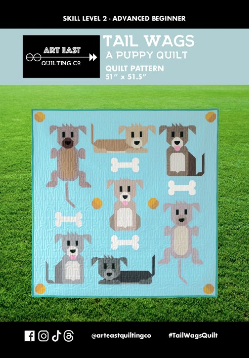 Tail Wags: A Puppy Quilt Pattern from Art East Quilting Co