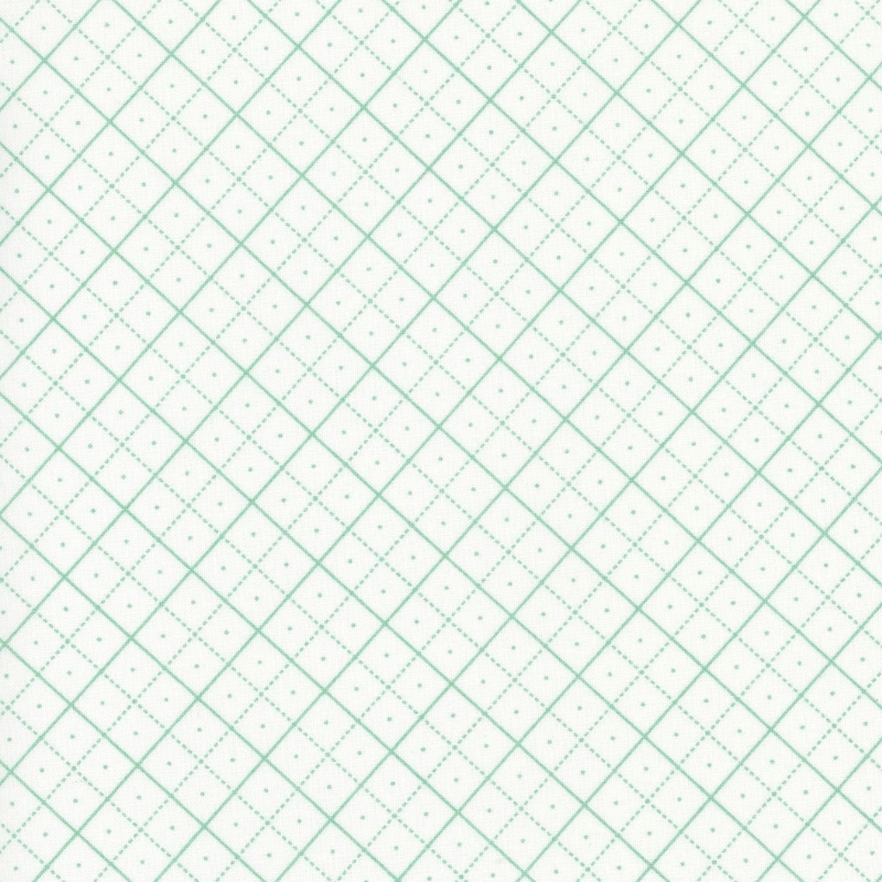 Backgrounds Grid Teal by Lori Holt for Riley Blake