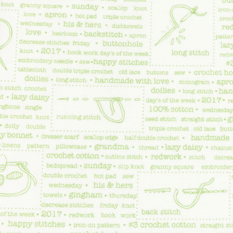 Backgrounds Handmade Light Green by Lori Holt for Riley Blake