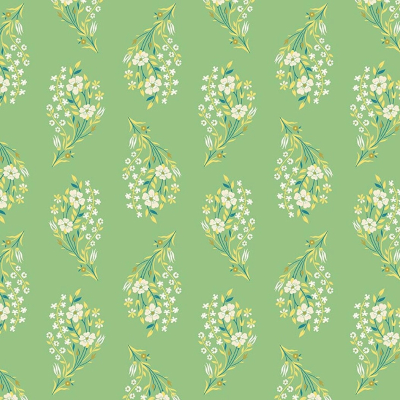 Peach Cobbler Daydream Green from Riley Blake