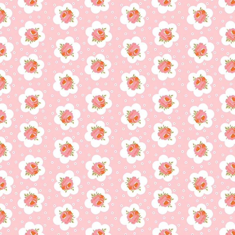 Peach Cobbler Tea Tin Rose Pink from Riley Blake