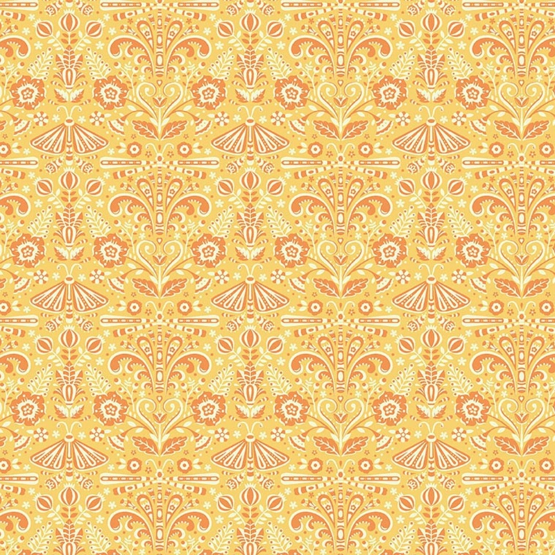 Peach Cobbler Field Study Yellow from Riley Blake