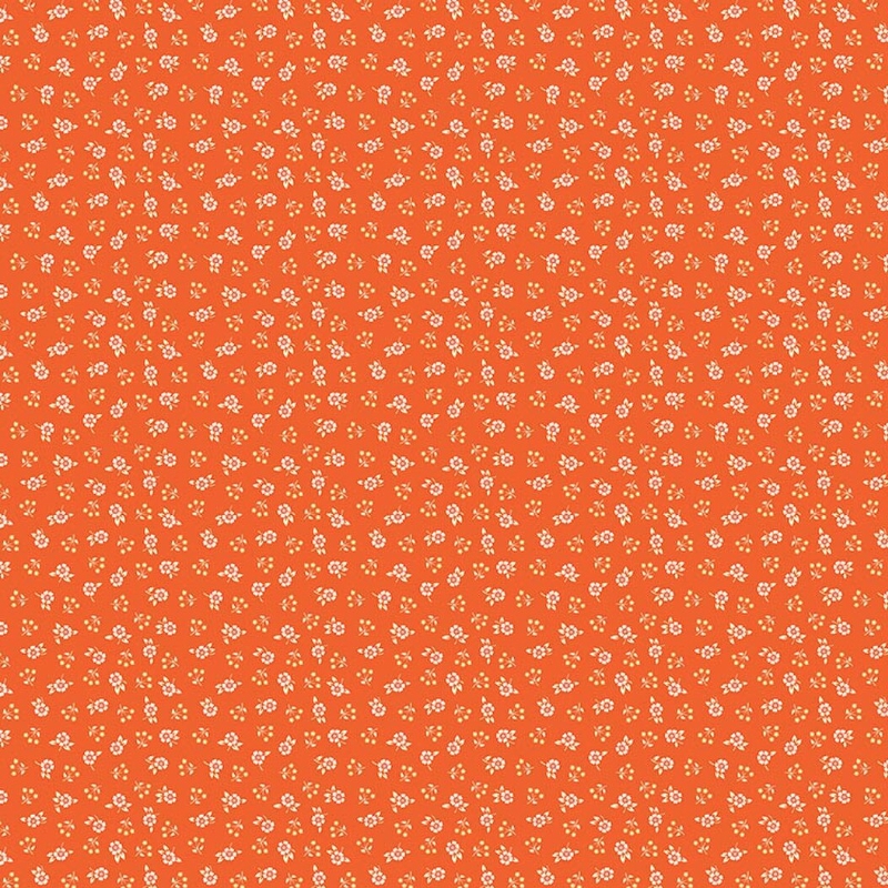 Peach Cobbler Meadow Orange from Riley Blake