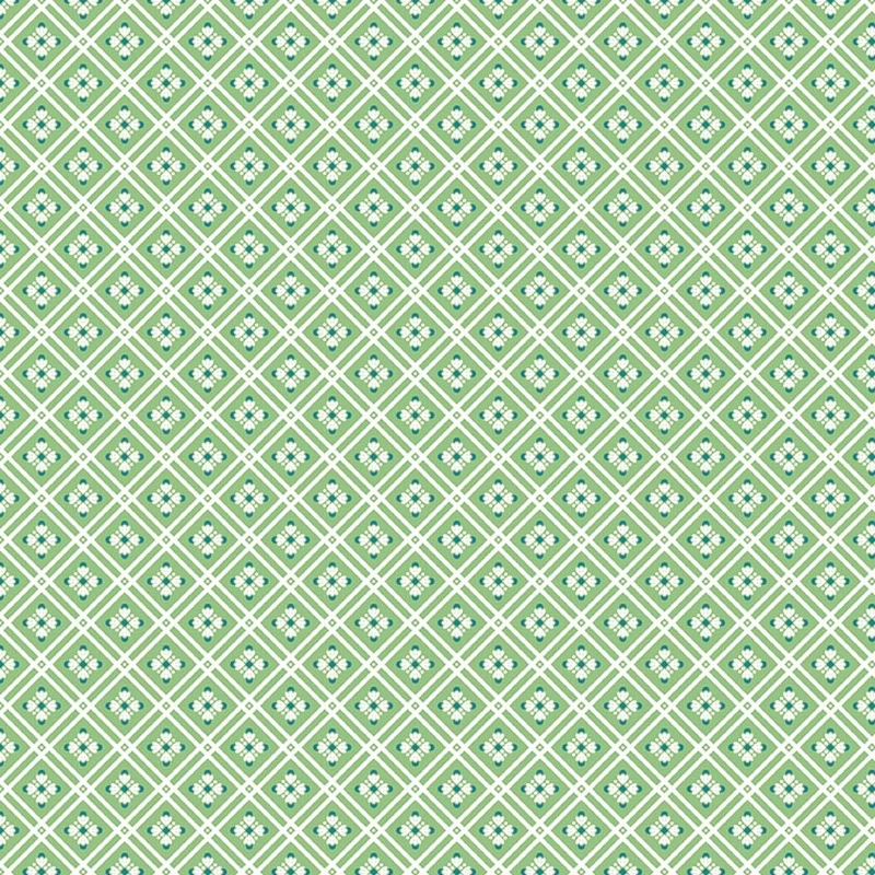 Peach Cobbler Arbor Green from Riley Blake