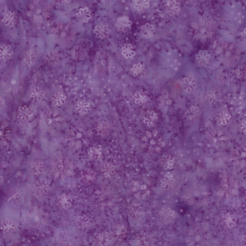 Spring Fling Batik Scttered Flowers Purple from Lumin Fabrics