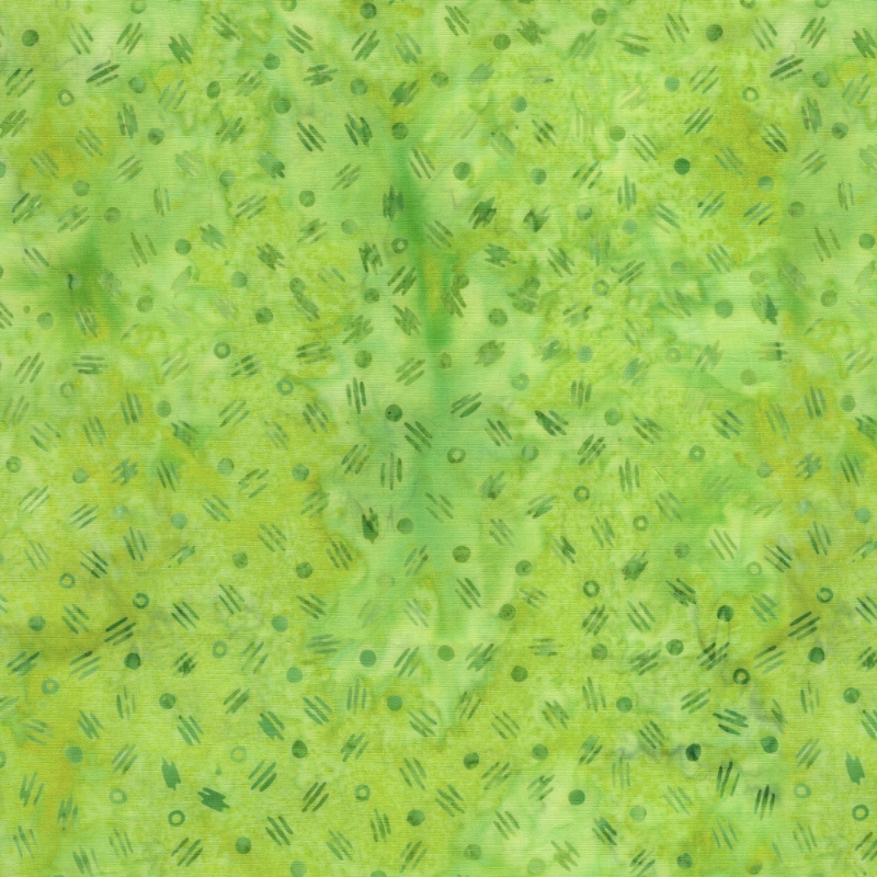 Spring Fling Batik Seeds Green Lemongrass from Lumin Fabrics
