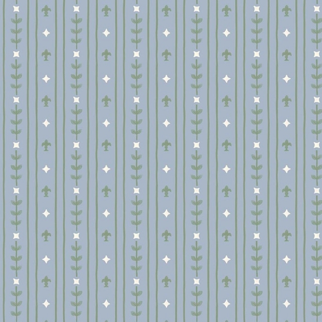 Faraway Kingdom Royal Stripe Sky from Riley Blake