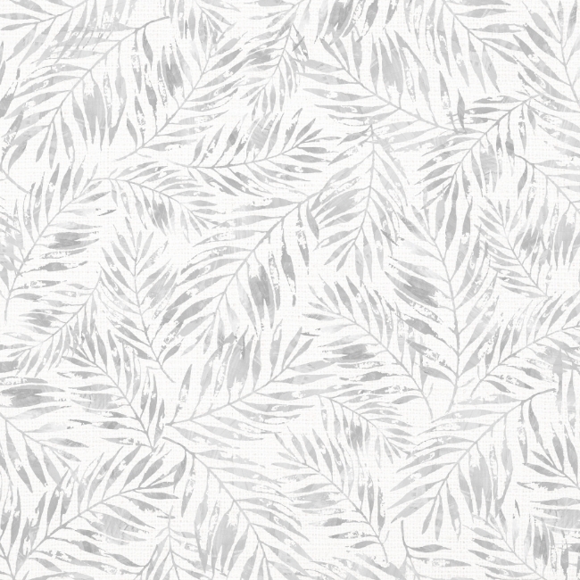 Take Me to The Sea Palm Leaves Gray by PDR Studios for Lumin Fabrics