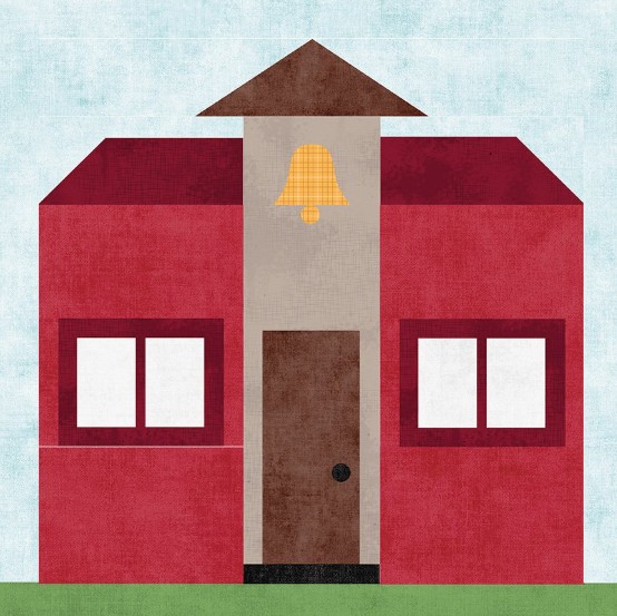 Our Town Schoolhouse April Kit of the Month by Mink Kim for Riley Blake